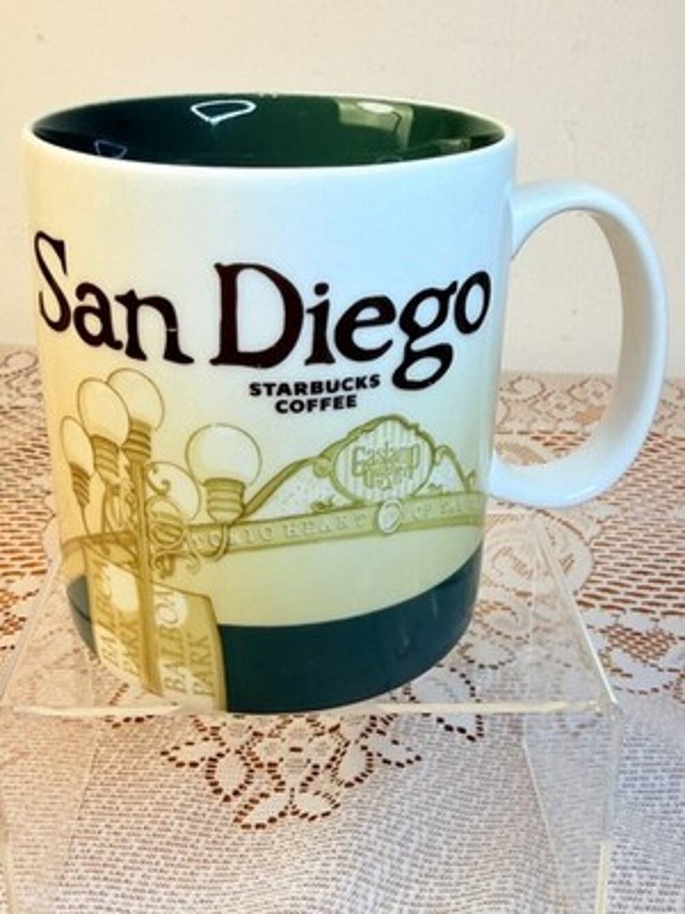 Starbucks 2009 Coffee Mug San Diego Balboa Park Collector Series 16 fl oz
